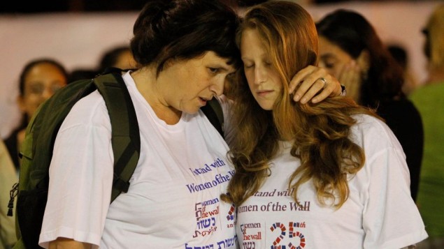 Rabbi Susan Silverman with her daughter and fellow Women of the Wall activist Hallel Silverman (Courtesy of Women of the Wall) 